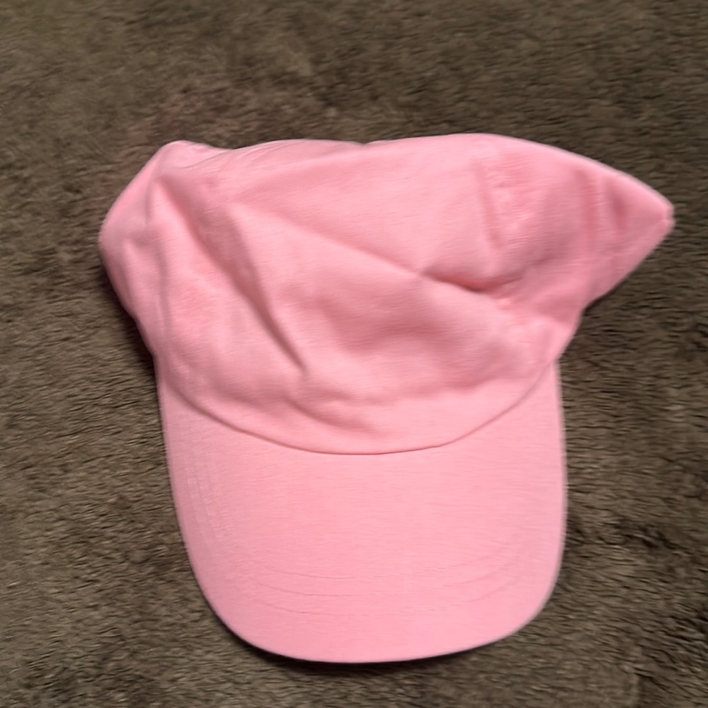 Plain pink hat
